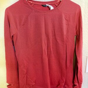 Oiselle Red Long Sleeve Women's Top
